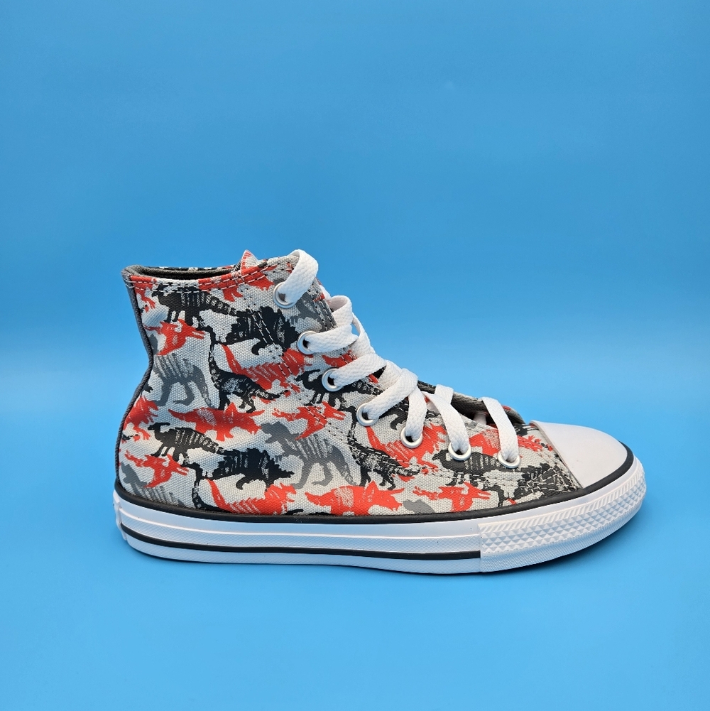 CONVERSE ALL STAR 671598F Mouse/Maso High-Top Kid's Sneakers Dinosaur Print #F6
